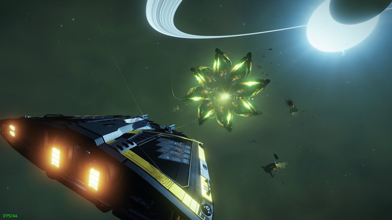 【Elite: Dangerous】Thargoid Cyclops Solo kill , No Engineer Sidewinder