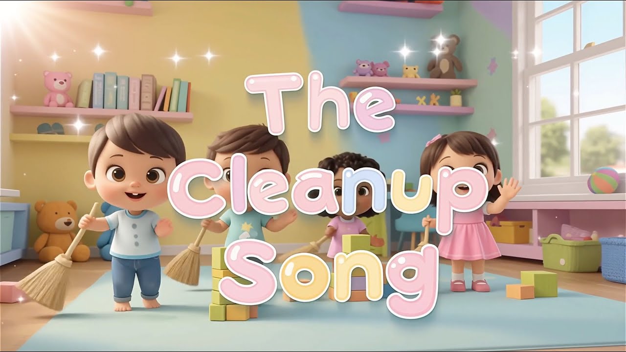 🧸✨ The Clean-Up Song | Tidy Up Time for Kids! ✨📚