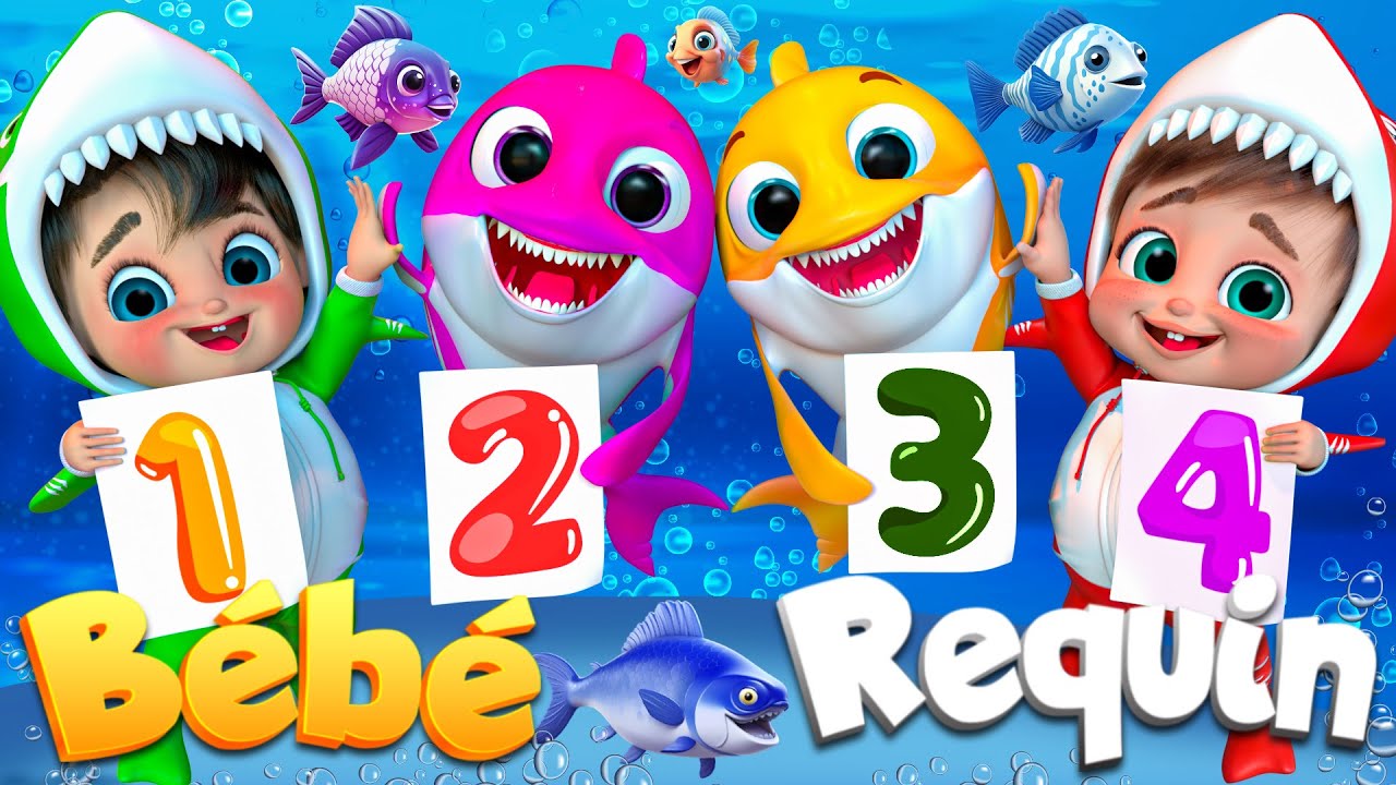 Bébé Requin et les Poissons Joyeux | Comptines Et Chansons | À Bébé Chanson @SuperLucaLEFrancais
