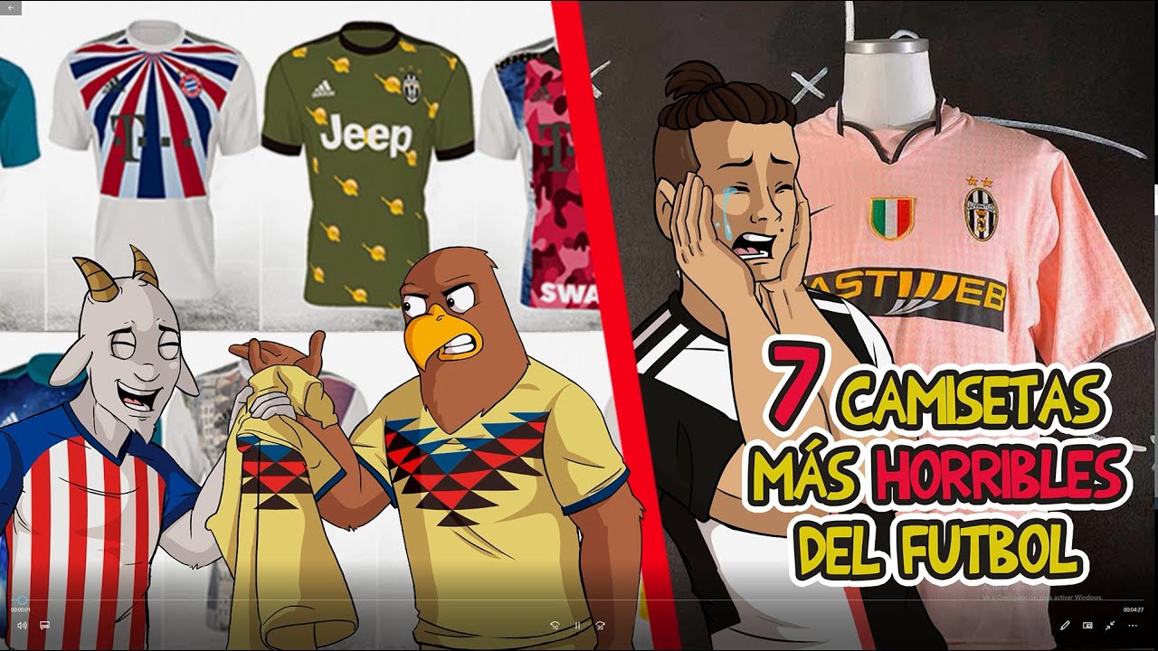 LAS 7 CAMISETAS MÁS HORRIBLES DE LOS EQUIPOS MÁS IMPORTANTES DEL MUNDO