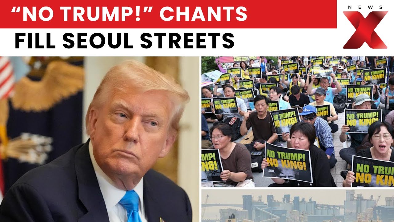 &ldquo;No Trump!&rdquo; Chants Echo in Seoul as South Koreans Oppose President&rsquo;s APEC Visit