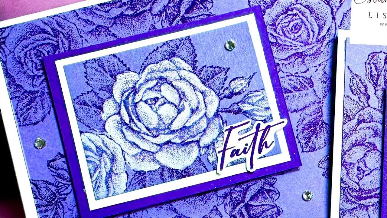🪻Whitewash Technique with the Stippled Roses Set from a stampin Up!