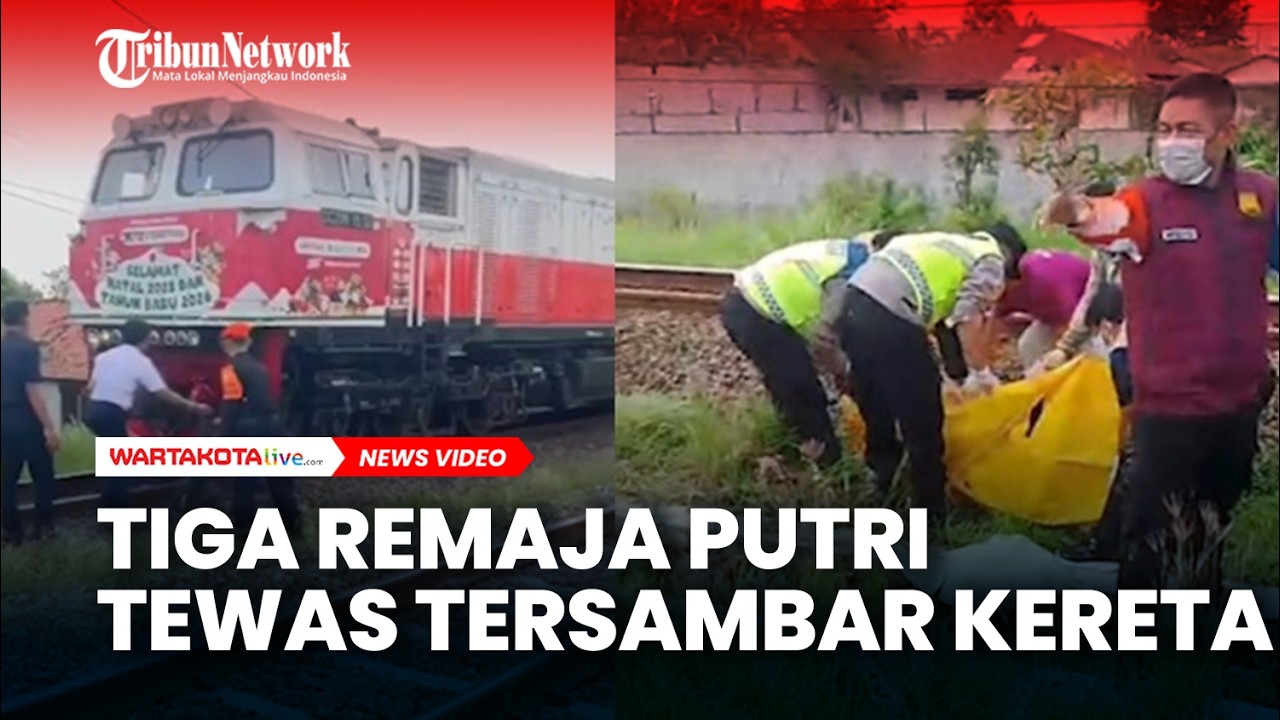 TRAGIS, Tiga Remaja Putri Tewas Tersambar Kereta di Perlintasan Kedungmiri Batang,
