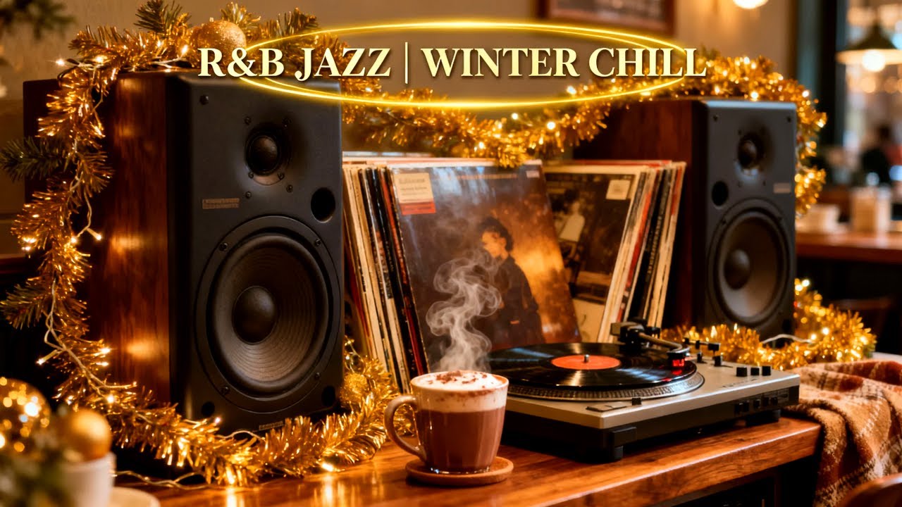 Warm RnB Jazz Café Ambience for Focus Nights | Rainy November Smooth Study