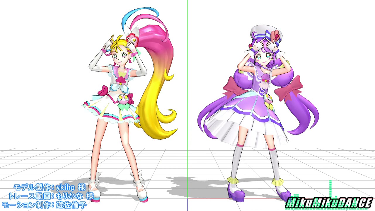 【MMDプリキュア】Viva!Spark! トロピカル～ジュ！プリキュア/OPダンス