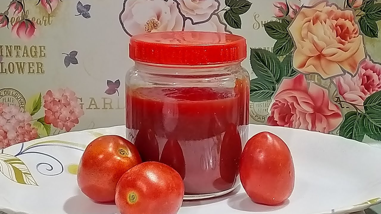 घर पर बनाएं टमाटर सॉस🍅 | #tomatosouce #recipevideo