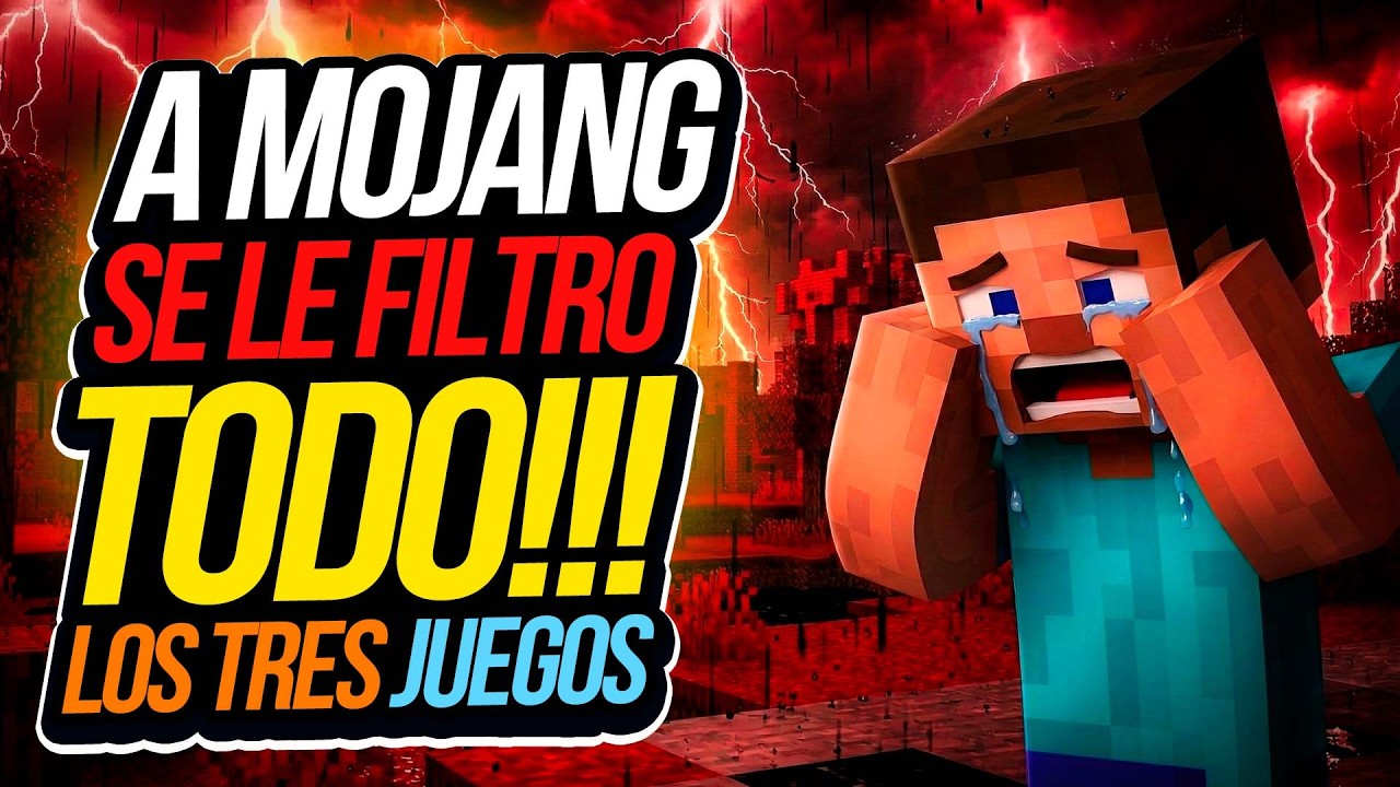 A Mojang se le FILTRO TODO !!! Los tres juegos