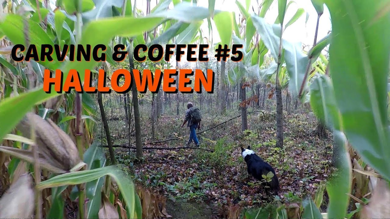 Carving a Halloween Ghost -Carving & Coffee #5