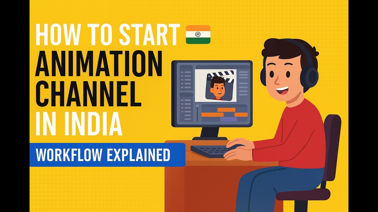 👉 Start Your Animation Channel in India 🇮🇳 | Step-by-Step Workflow for Beginners