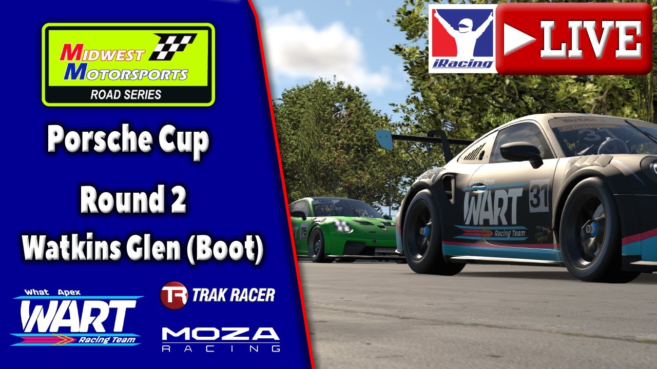 🔴 LIVE: Porsche Cup - Round 2 at Watkins Glen (Boot) | Midwest Motorsports