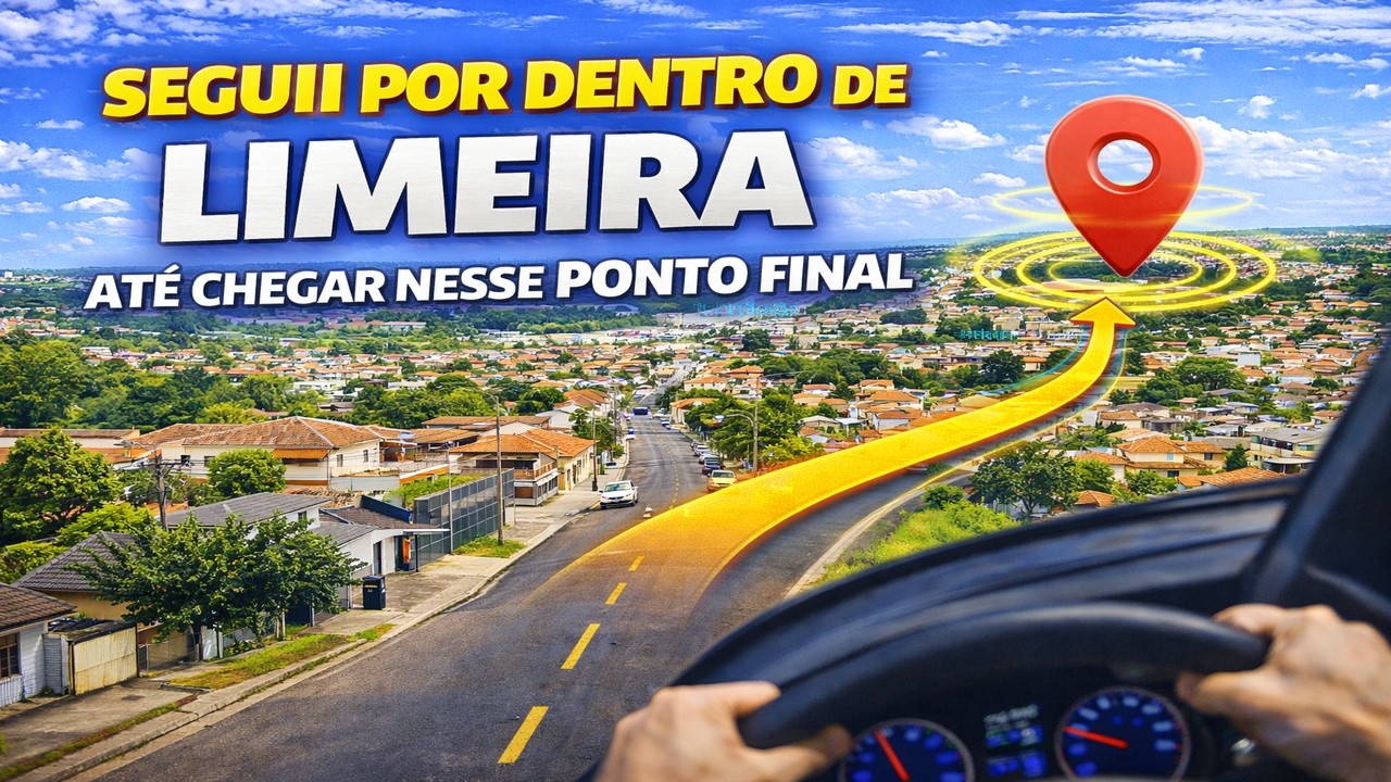 Segui Por Dentro de Limeira Até Chegar Nesse Ponto Final
