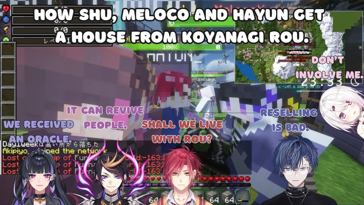 【ENG SUB】VCR MC Rou Builds a House for Shu, Meloco, Hayun【 Shu Yamino/Meloco Kyoran/小柳ロウ/にじさんじ 】