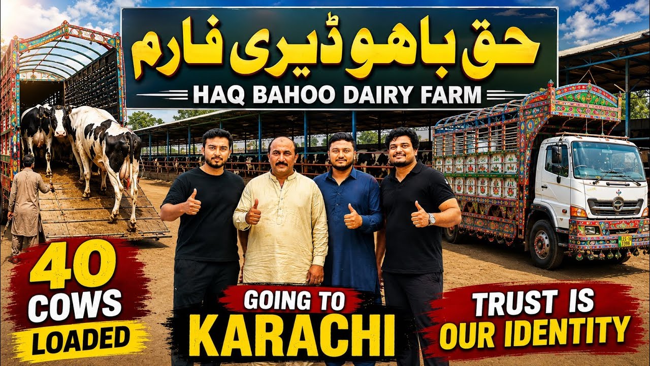 Inside the Big Move: 40 Imported HF Cows Going to Karachi!