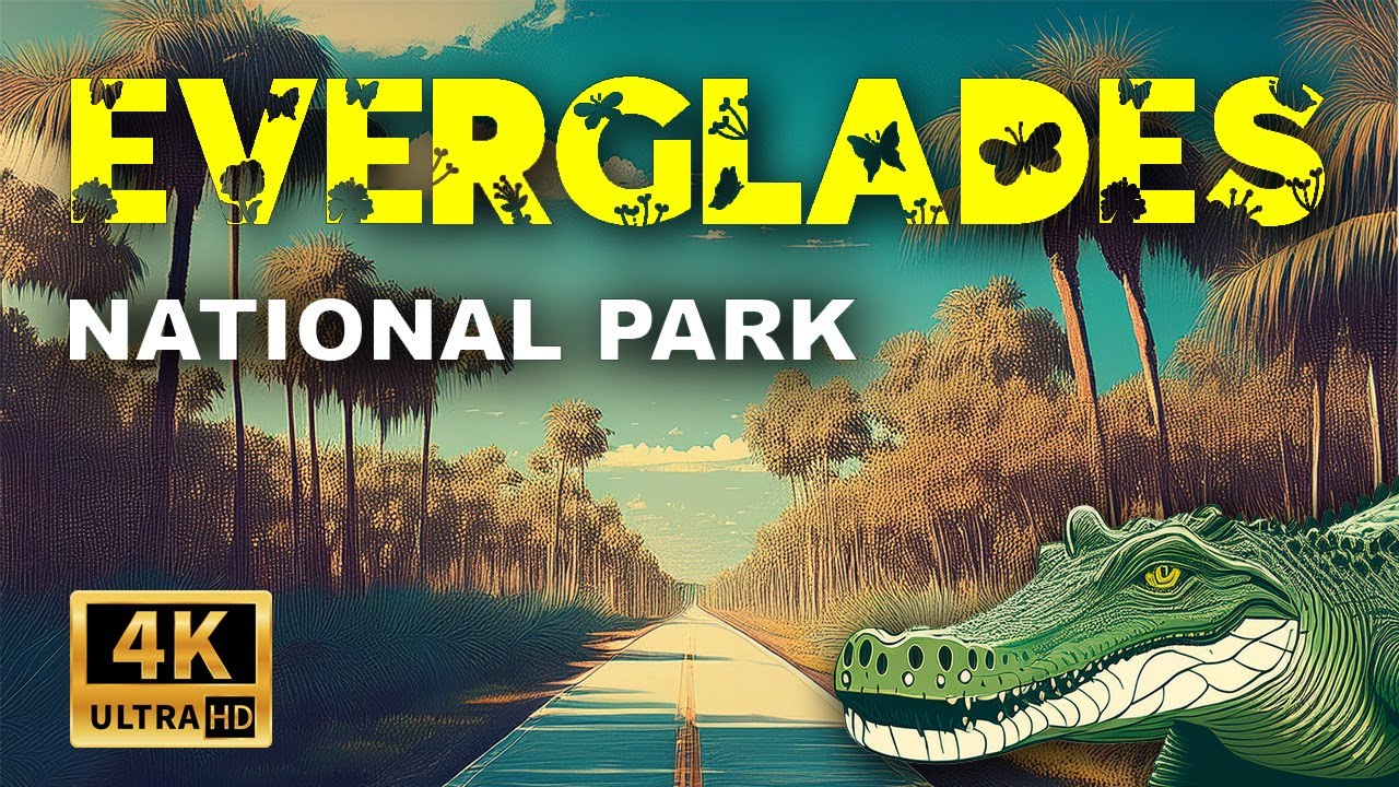 America's National Parks: Driving Everglades National Park, Florida || 4k Video With Ambient Sound