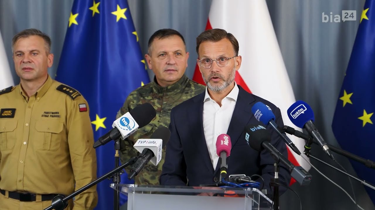 Briefing prasowy Wojewody Podlaskiego ws. naruszenia przestrzeni powietrznej