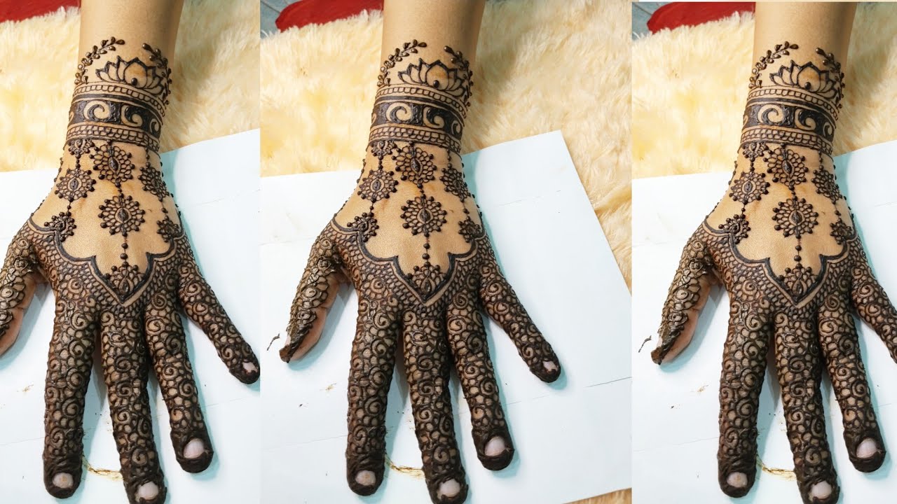 Mehndi class Five Elegant Floral Mehndi Design with Intricate Finger Filling#mehndi #hennatatto 