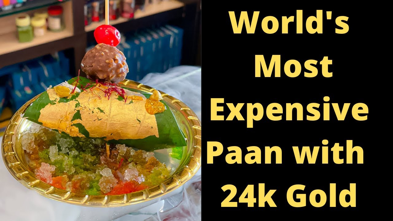 Most Expensive Paan with 24k Gold 😱😱 😱