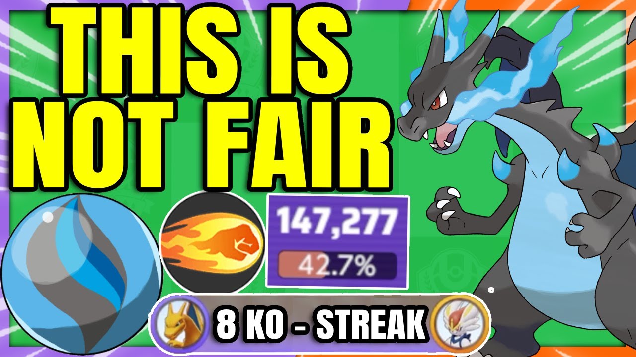 MEGA CHARIZARD X is here and it's insanely Over Powered | Pokemon Unite