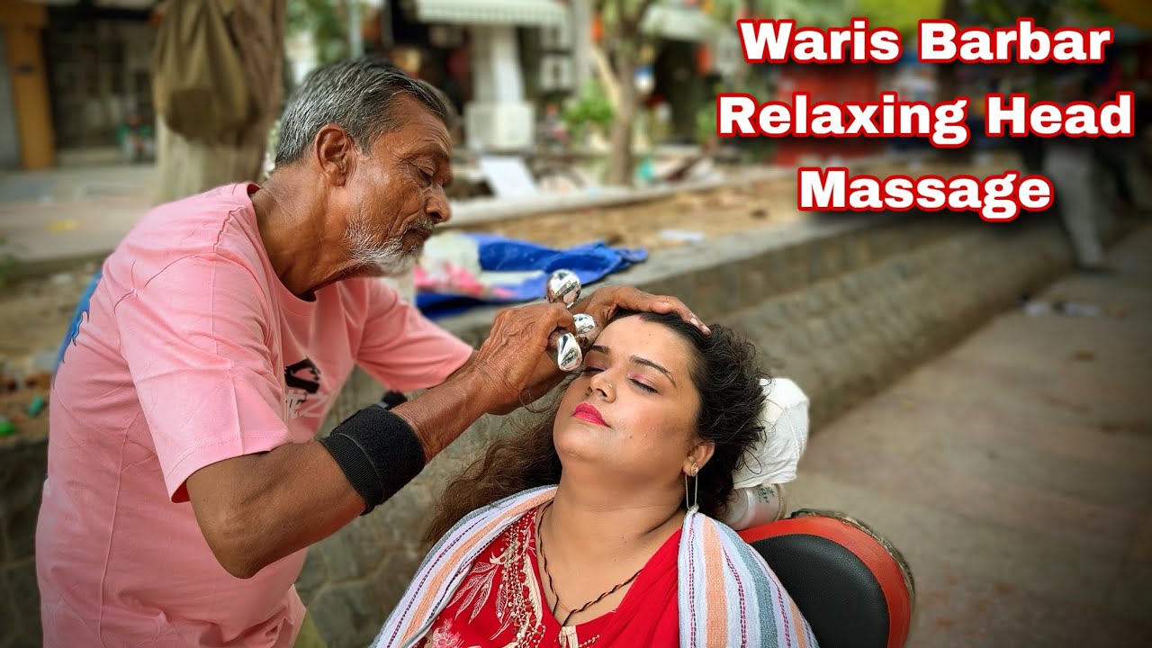 ASMR Ultimate STRESS KILLER Indian Head Massage By Waris Barber | India Ka ASMR