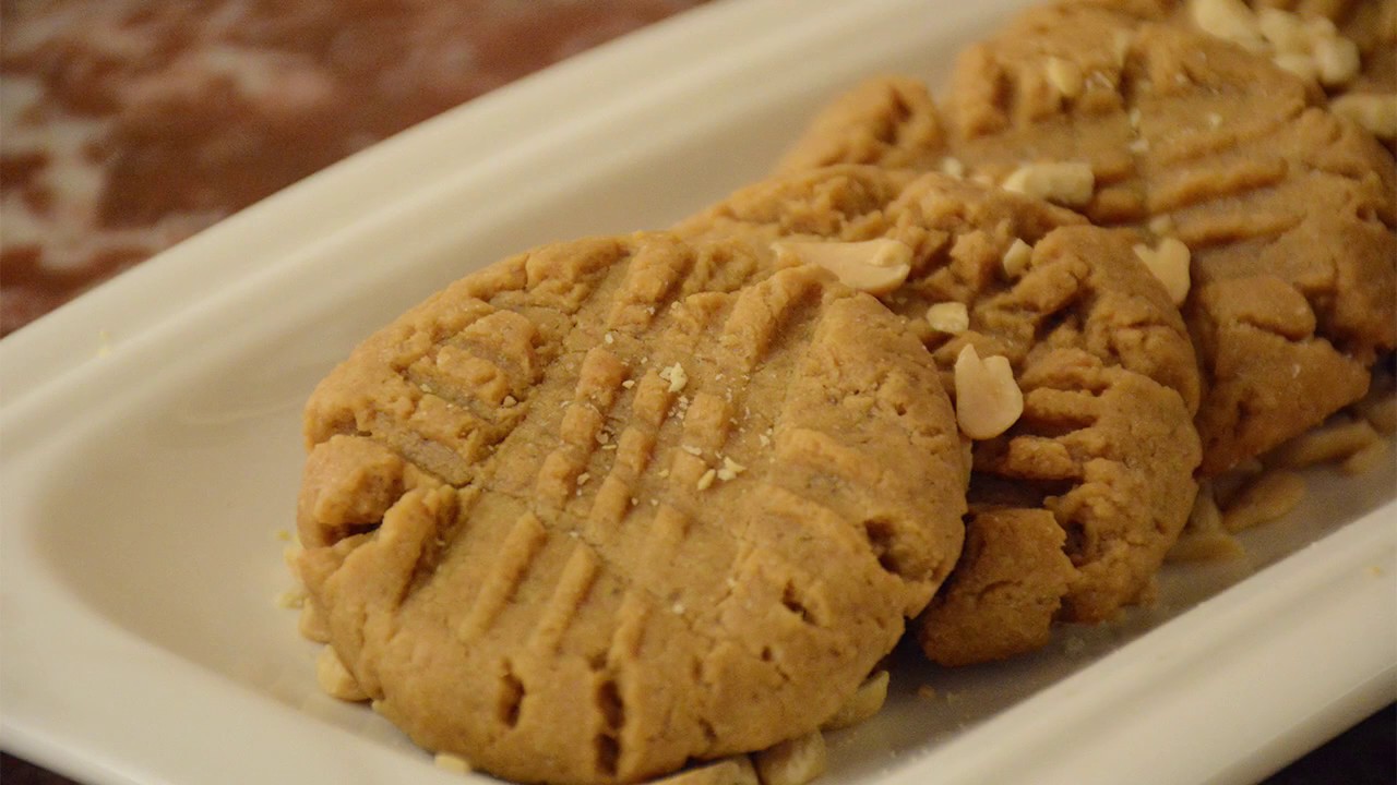 كوكيز زبدة الفول السوداني|Peanut butter cookies