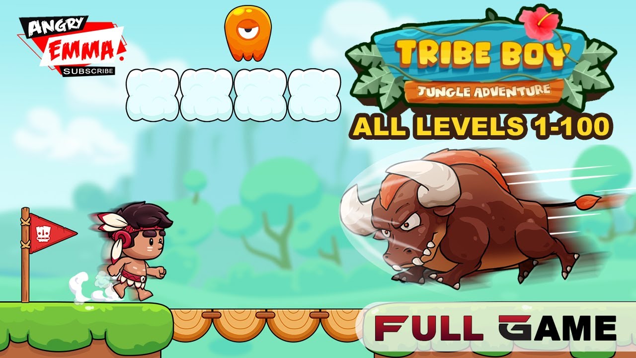 Tribe Boy: Jungle Adventure - FULL GAME (All Levels 1-100)