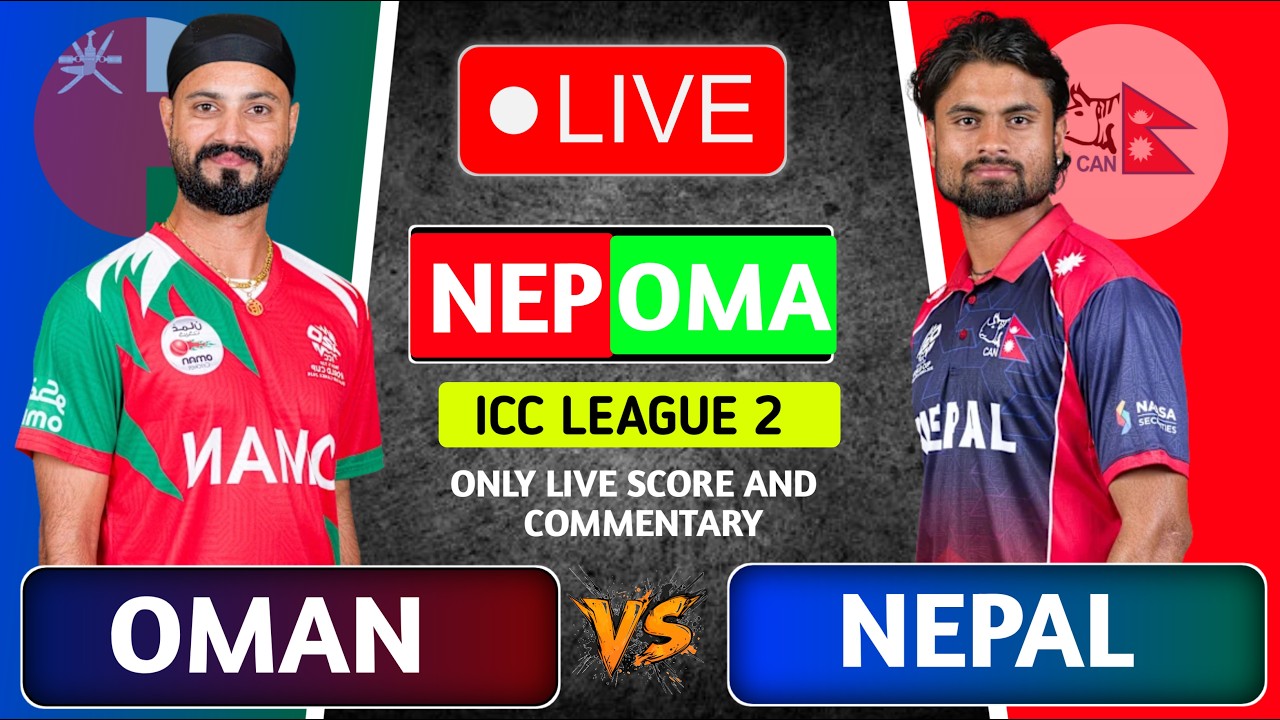 Nepal vs Oman Live Scores Commentary | Icc Cwc League 2 | Match 139 | 1st Innings 35 ovr | Cricfoot