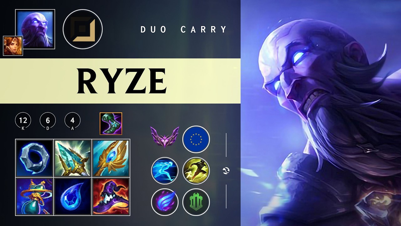 Ryze Carry vs Aphelios - EUW Master Patch 26.05