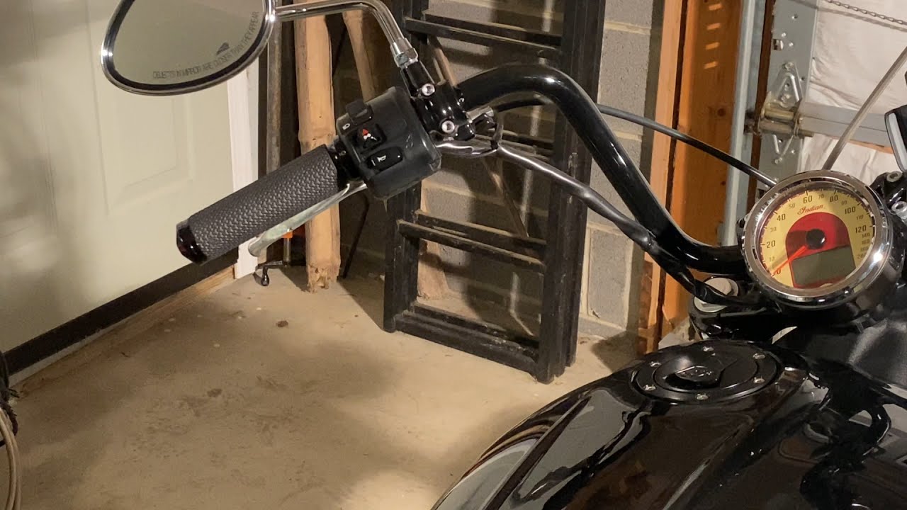 2016 indian Scout Sixty Avon Grips Install