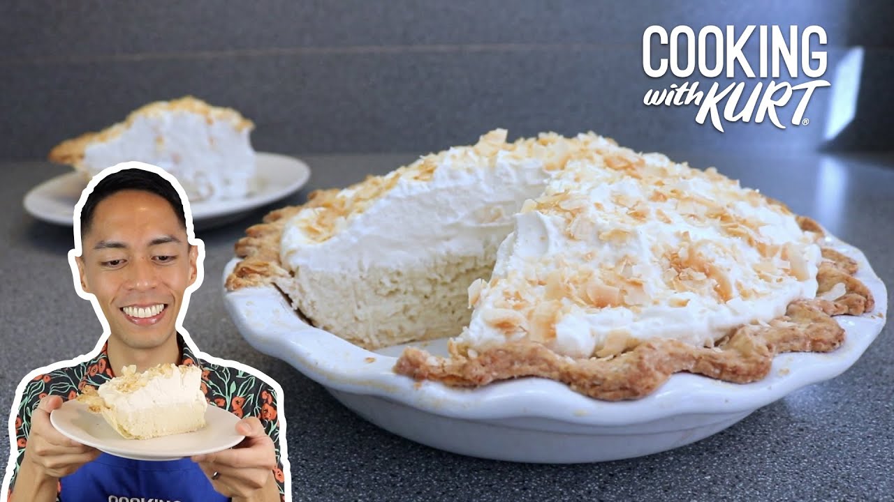 Triple Coconut Cream Pie: Flakey Pie Crust with Coconut Pastry Cream | Cooking with Kurt