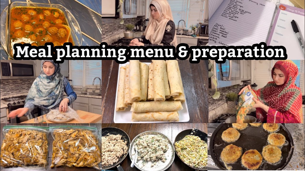 Meal planning video | meal prep Pakistani | monthly meal planning manu