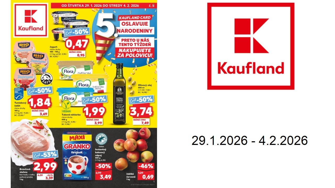 Kaufland leták - 29.1.2026 - 4.2.2026