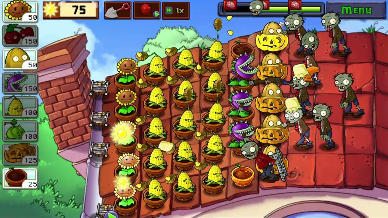 Plants vs Zombies - Android Gameplay | Adventure | Roof | Level 7