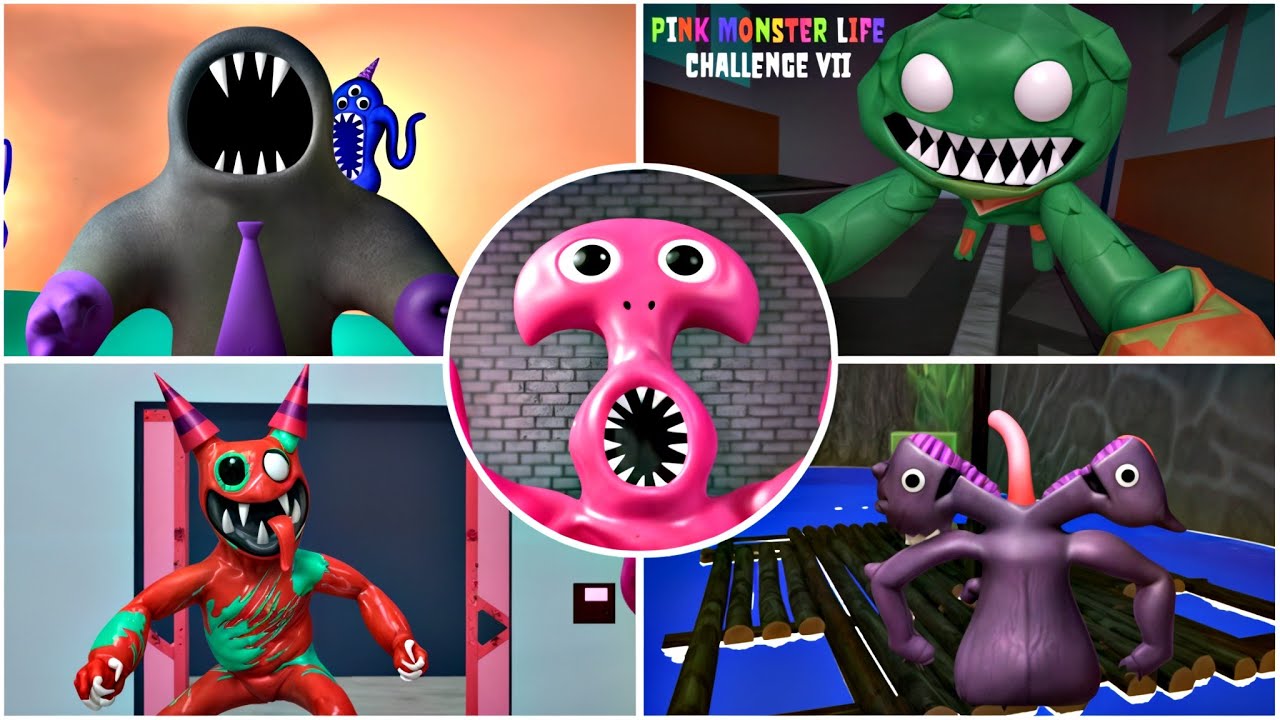Pink Monster Life Challenge 7 Chapter 1,2,3,4 full gameplay