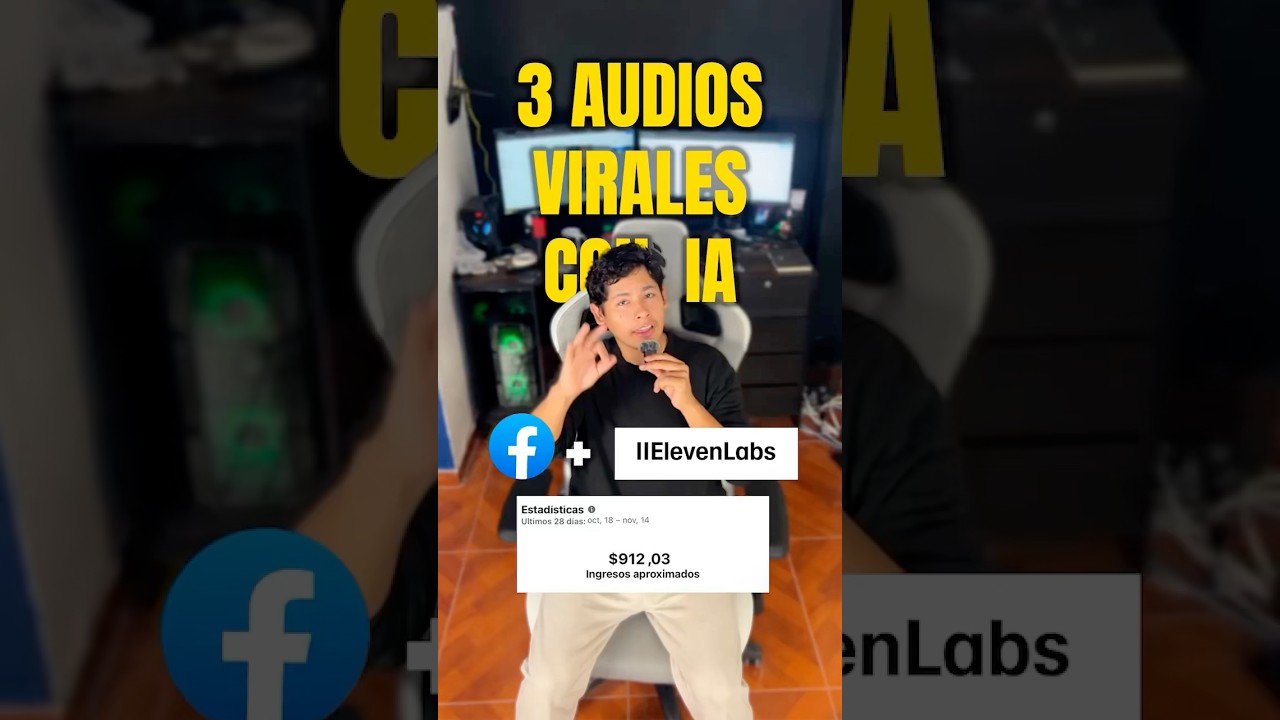 AUDIOS VIRALES para Historias con IA🤖💰 #shorts #historias #elevenlabs