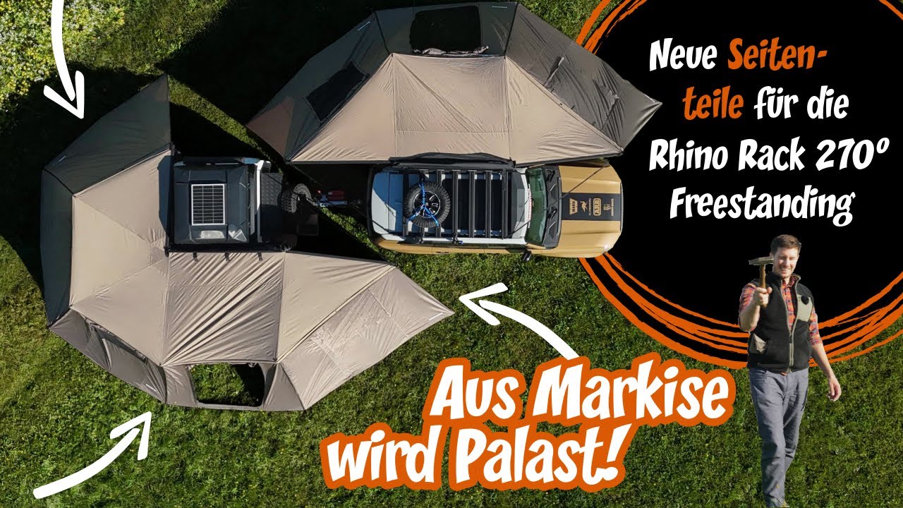 Rhino Rack Seitenteile für Batwing 270 Grad– Mehr Schutz & Komfort beim Campen!