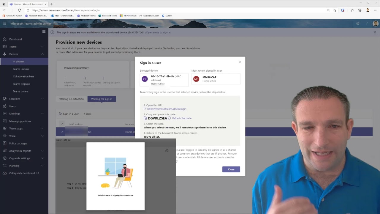 Teams Admin Center Remote Device Provisioning