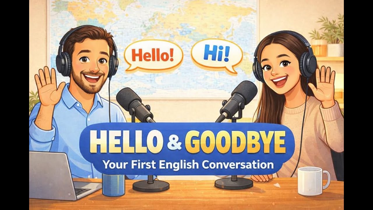 Hello & Goodbye in English | Your First English Conversation (A1 Beginner) | EasyTalk English