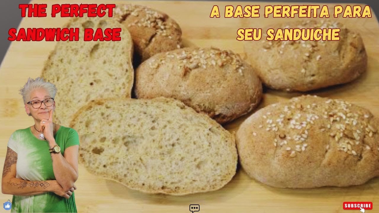 Pão para sanduíche VEGANO!