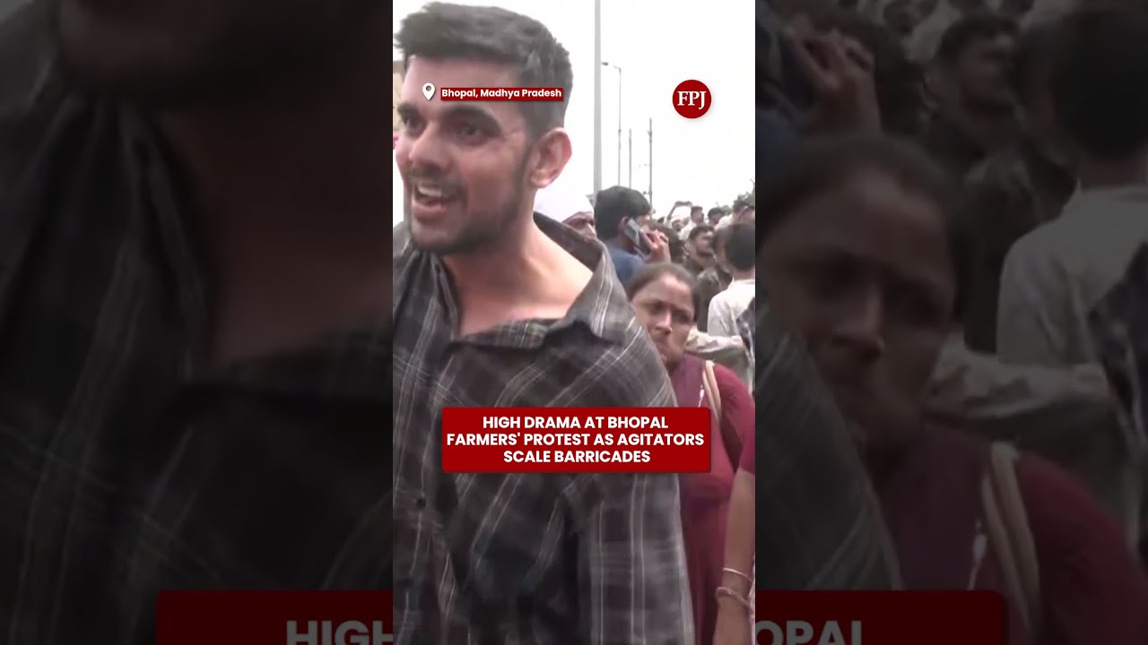 Farmers' Protest in Madhya Pradesh: Barricades Breached Watch the Dramatic Visuals