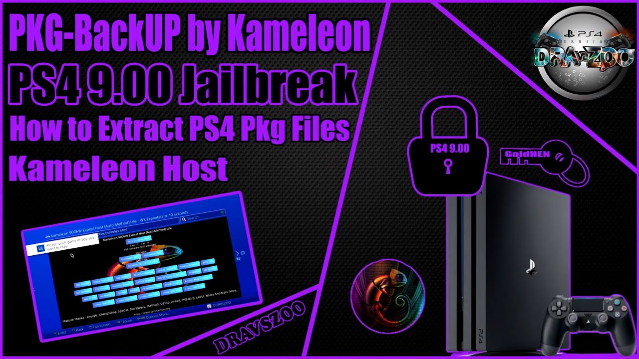 PS4 PKG BackUP Mod by Kameleon | How to Extract Pkg Files to External HDD/USB Flash drive | PS4 9.00