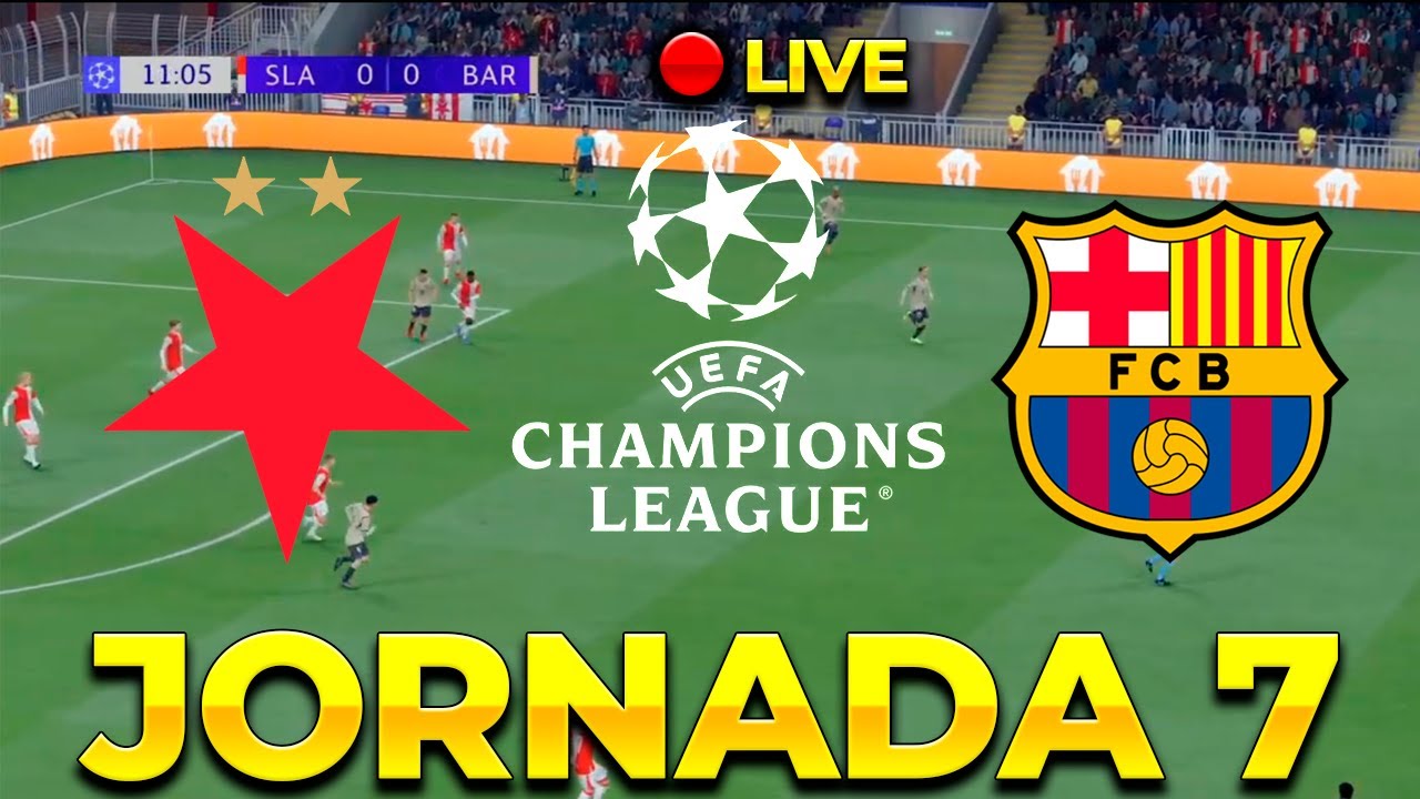 ⚽JORNADA 7 / Champions League  - Slavia de Praga 🆚 FC Barcelona 🔥