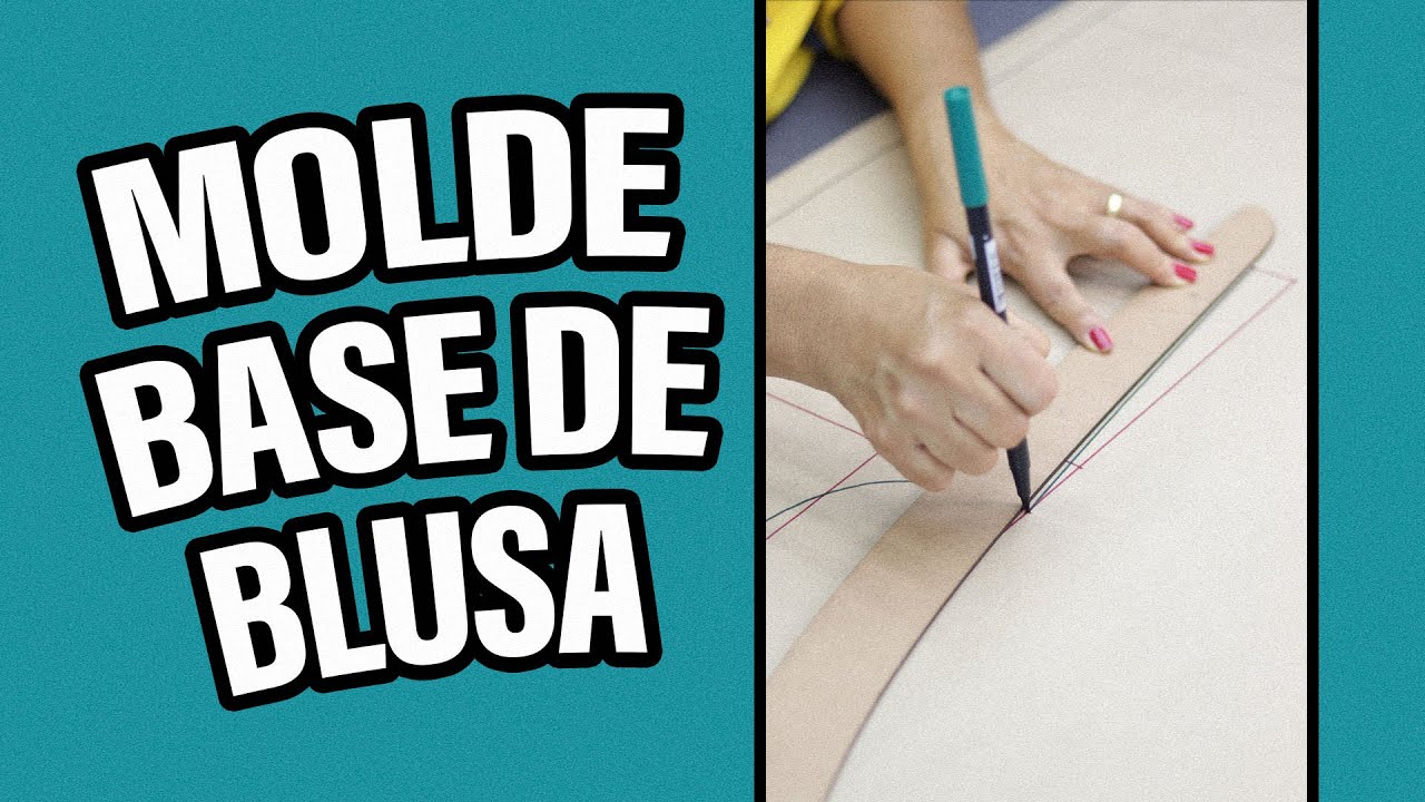 Aprenda a fazer o MOLDE BASE DE BLUSA | Jeito mais simples e fácil