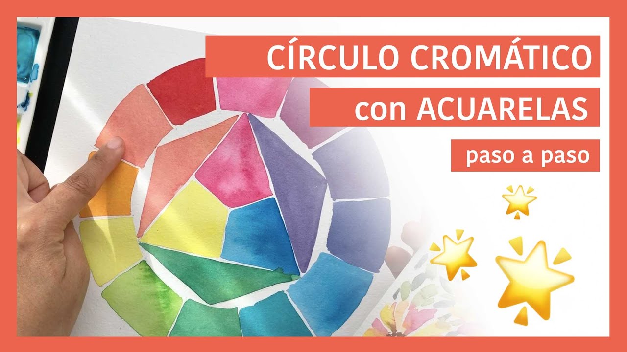 Círculo CROMÁTICO con ACUARELAS - paso a paso