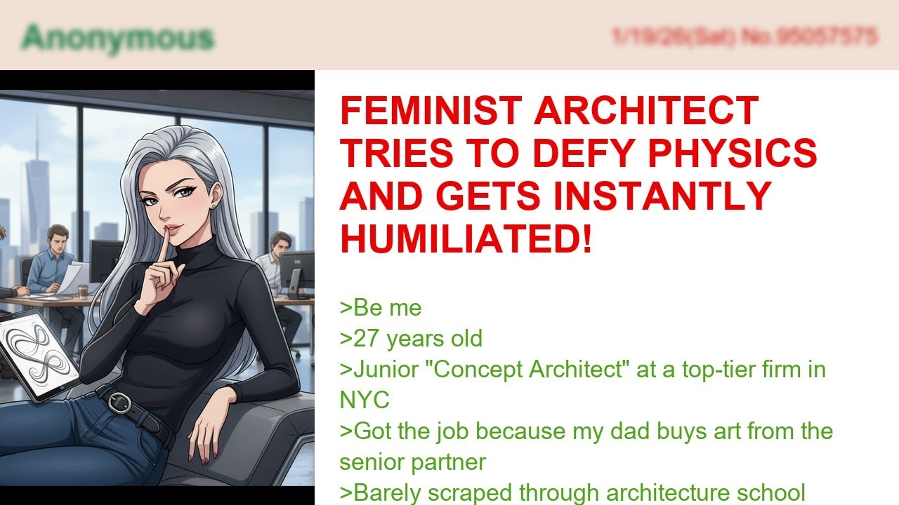 Feminist Architect Tries To Defy Physics And Gets Instantly Humiliated!