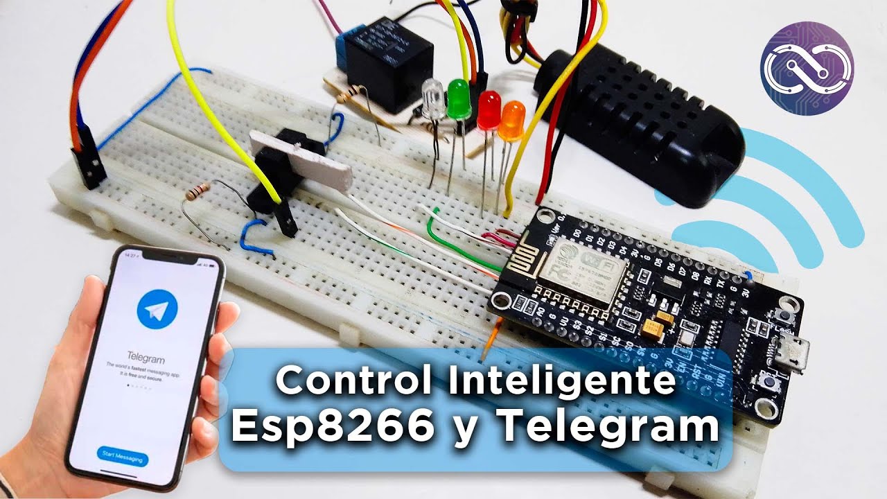 ⭐Control Inteligente ESP8266 y Telegram 📱💻✔✔