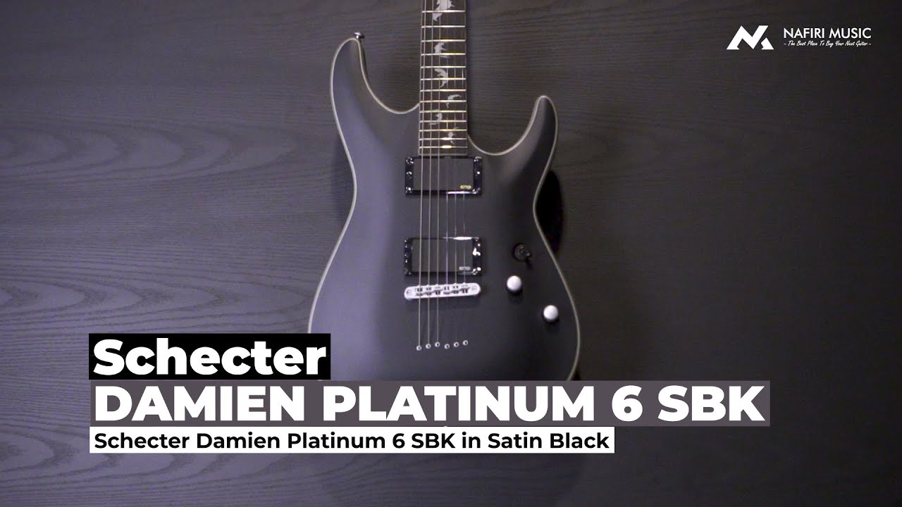 Schecter Damien Platinum 6 SBK in Satin Black