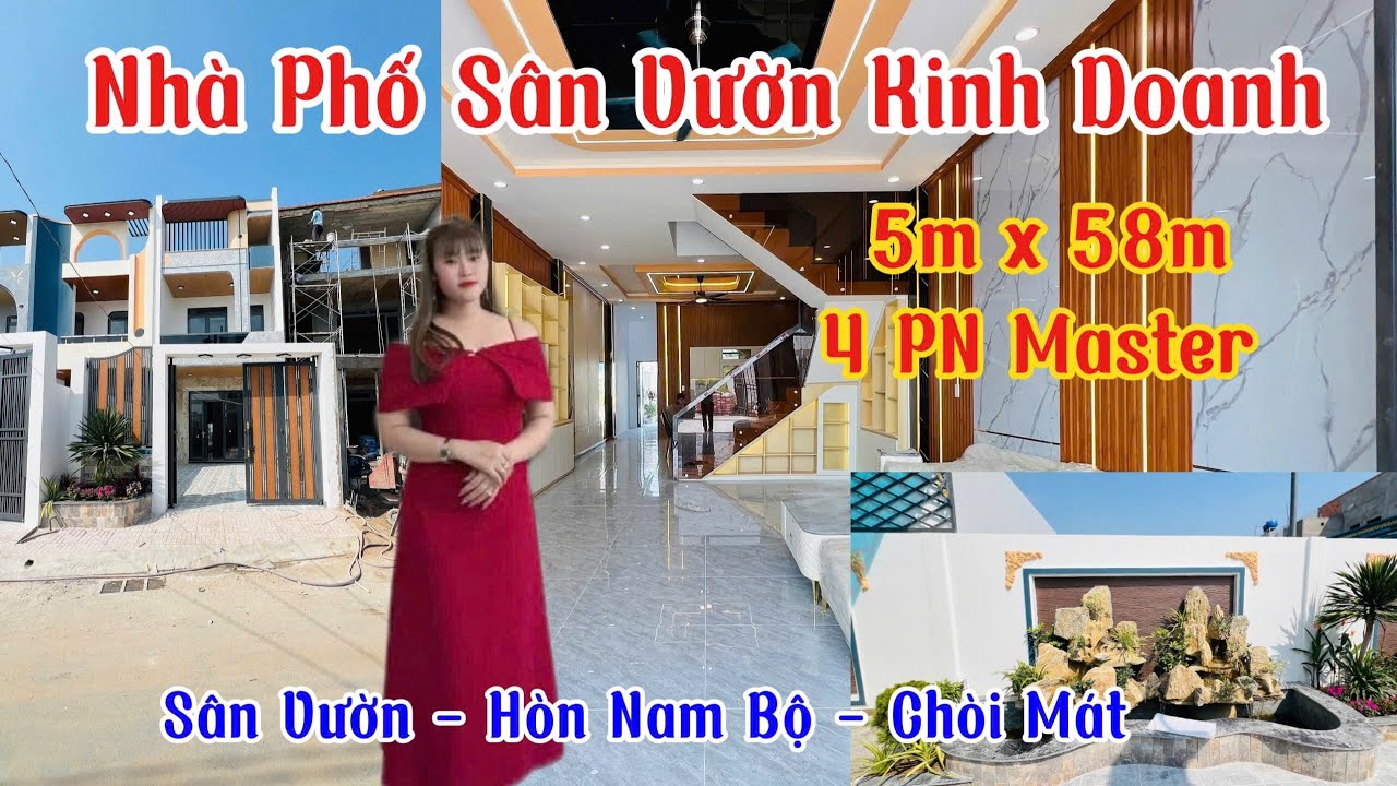 ✅ Nhà Phố Sân Vườn KINH DOANH | Ngang 5m Dài 58m | 4 Phòng Ngủ Master Quá Đỉnh #nhavuondep #nhavuon 