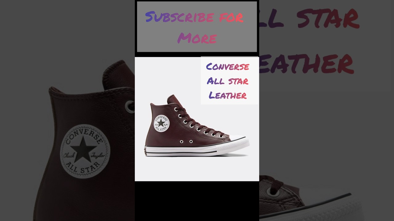 Converse All Star brown leather high top sneaker review #converse #sneakerreview #converseshoes #yt