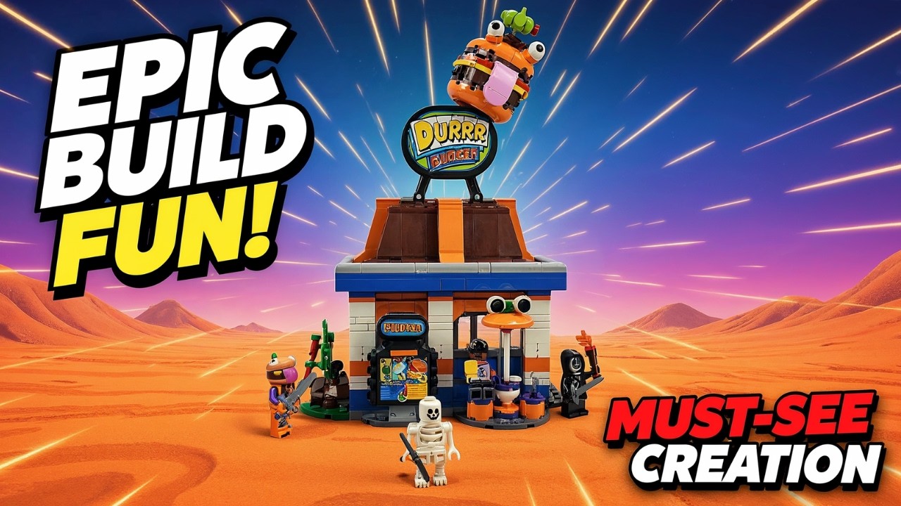 LEGO Fortnite Durr Burger 🍔 | Unboxing, Speed Build & Full Review 🚀