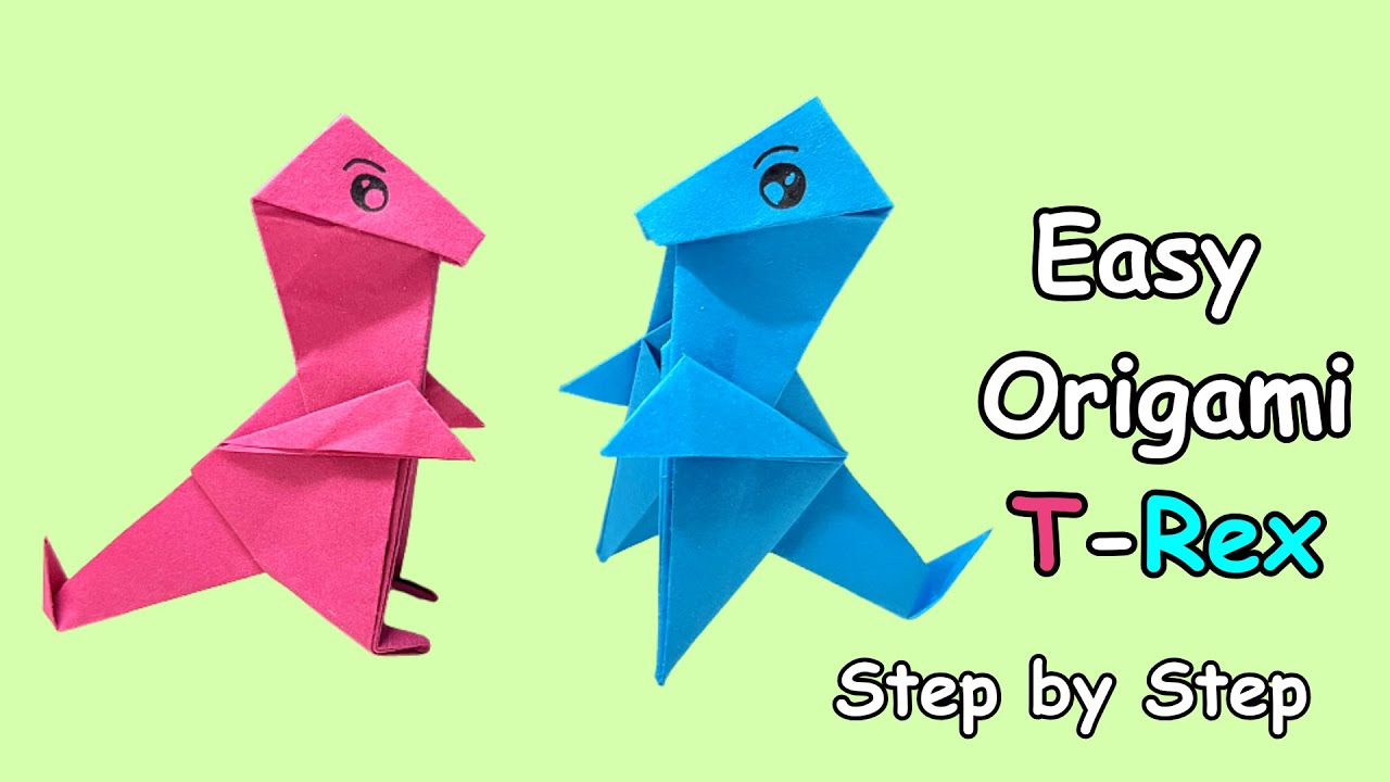 How to Make Origami T Rex for Beginners Step by Step